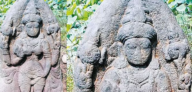 पल्लव कालीन विष्णु दुर्गा प्रतिमा